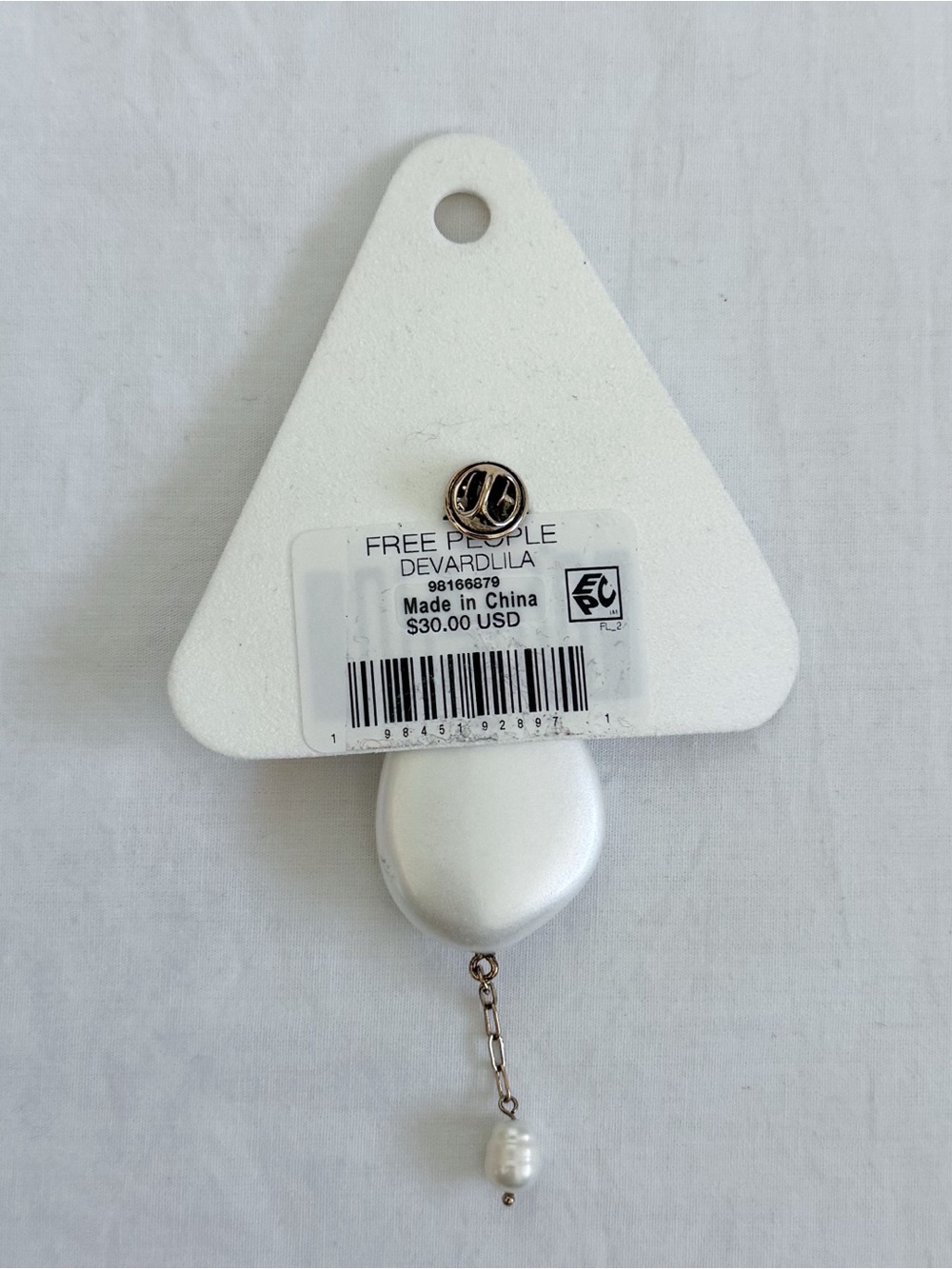 NWT Free People Lila Pin Brooch in Blue O/S - Picture 4 of 4